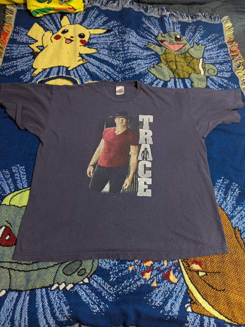 Trace Adkins 2015 Tour Blue T-Shirt sz XL